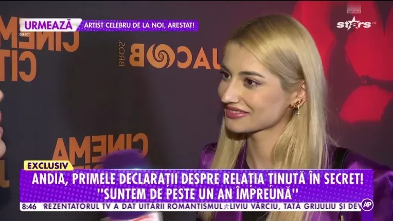 Andia si iubitul sau sunt impreuna de un an! Artista a preferat sa isi tina relatia in secret
