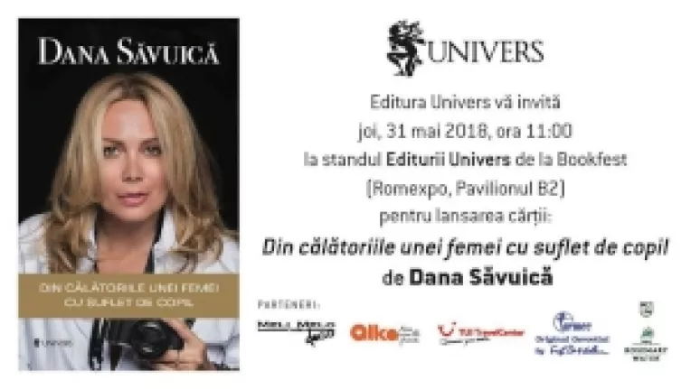 BOOKFEST: Dana  Savuica isi  lanseaza  cartea Din calatoriile unei femei cu suflet de copil