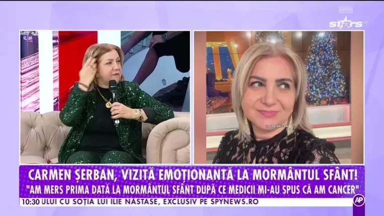 Carmen Serban, vizita emotionanta la Mormantul Sfant!