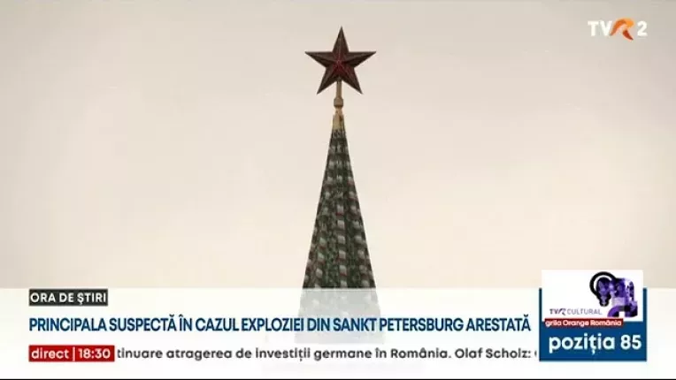 Principala suspecta in cazul exploziei de la Sankt-Petersburg a fost arestata