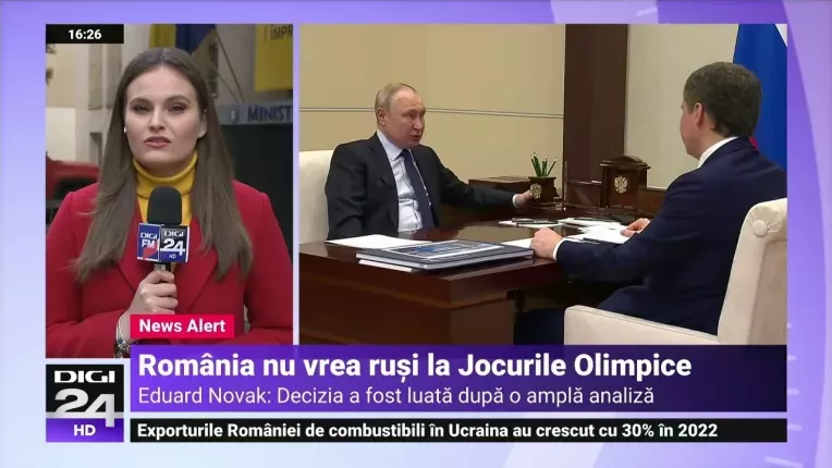 Romania cere interzicerea sportivilor rusi si belarusi la Olimpiada din 2024