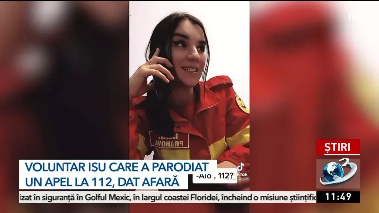 Un voluntar ISU Prahova a parodiat un apel la 112 pe TikTok